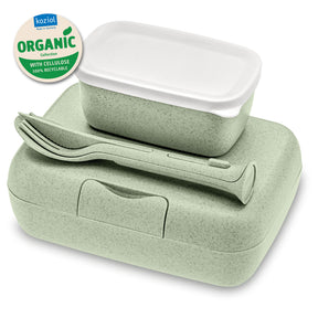 Portapranzo Candy Ready Koziol in materiale termoplastico verde 19x14 cm