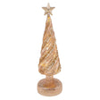 Albero di Natale Bianchi Dino in vetro con luci LED altezza 30 cm