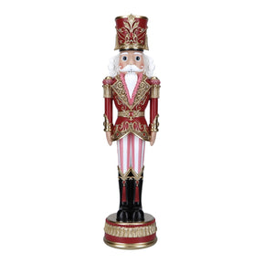 Schiaccianoci di Natale Timstor in poliresina rosa 91 cm