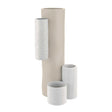 Vaso modulare Bongelli Preziosi in marmorino bianco e nocciola 34 cm