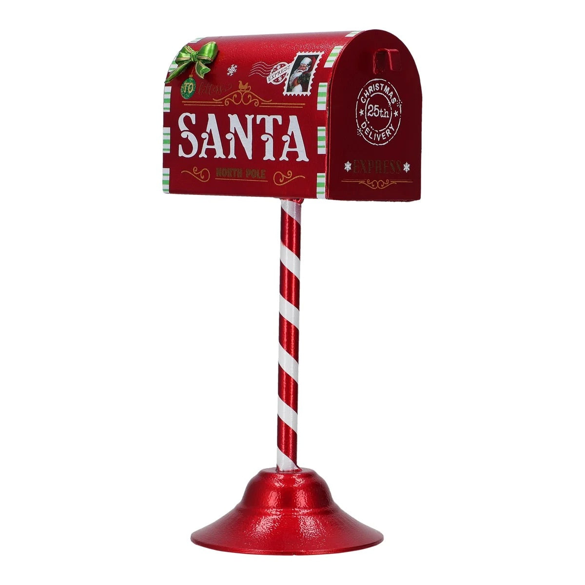 Buca delle lettere Babbo Natale Timstor in metallo rosso 32 cm