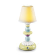 Lampada da tavolo Firefly Lotus Lladrò in porcellana decorata 28x12 cm