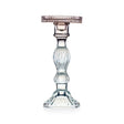 Candeliere Atena Emò Italia in vetro celeste lavorato 22 cm