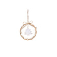 Pendaglio Coroncina con Albero Bianchi Dino in metallo 11 cm