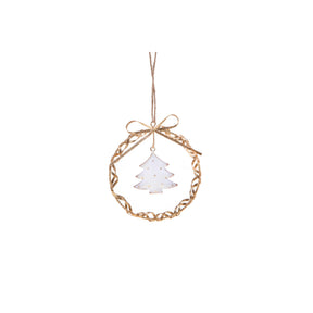 Pendaglio Coroncina con Albero Bianchi Dino in metallo 11 cm