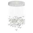 Lampadario Niagara Lladrò in porcellana bianca design 210x135 cm