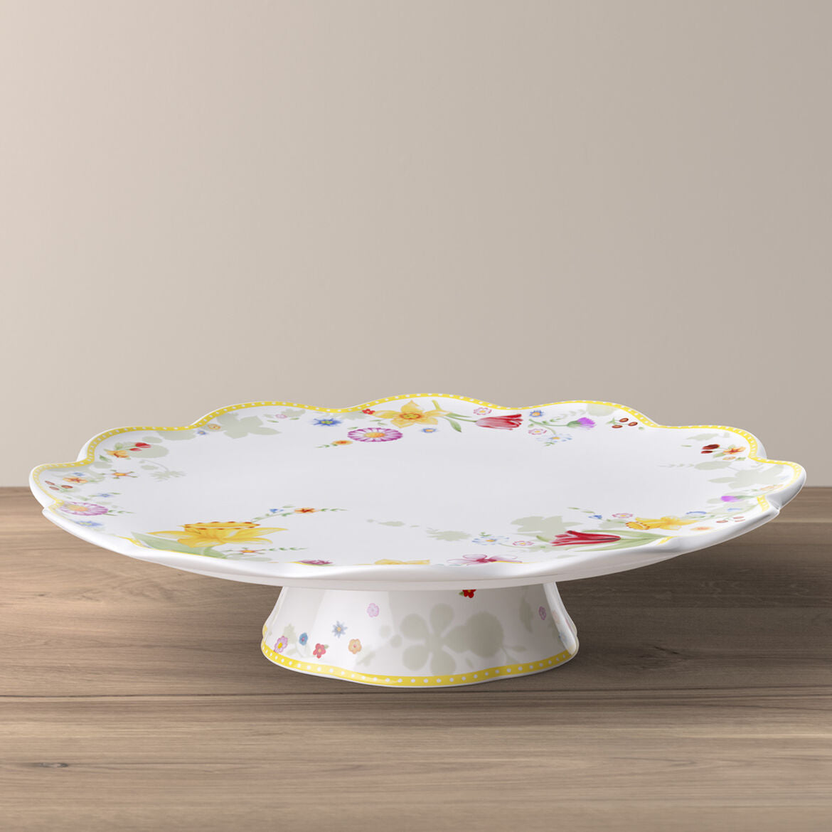Alzata per torta Spring Awakening Villeroy & Boch in porcellana 33 cm