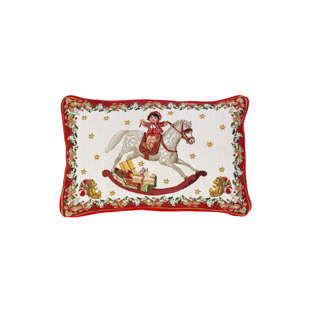 Cuscino natalizio Toy's Fantasy Villeroy & Boch in tessuto gobelin 32x48 cm