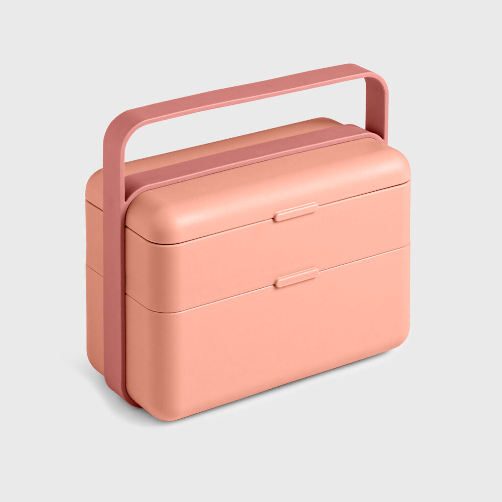 Lunchbox Bauletto Blim Plus in polipropilene rosa 18x17,5 cm