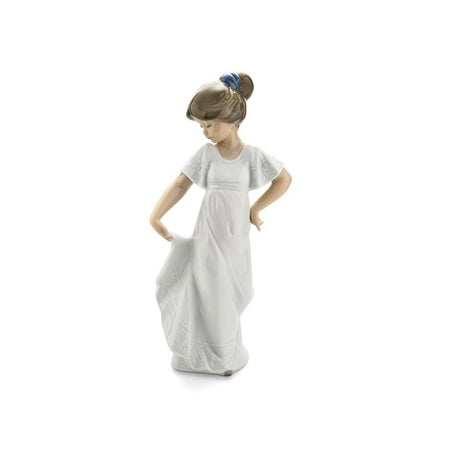 Statuina Bambina Che Graziosa NAO in porcellana decorativa 22x11 cm