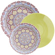 Set piatti Istanbul Rose & Tulipani in stoneware decorato 18 pezzi