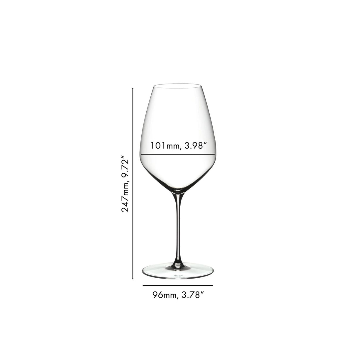 RIEDEL Veloce Calice Vino Rosso Syrah Shiraz Set 2 Pezzi 720ml Cristallo