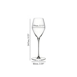 RIEDEL Veloce Rosé Goblet Glass Set 2 Pieces 347ml Crystal