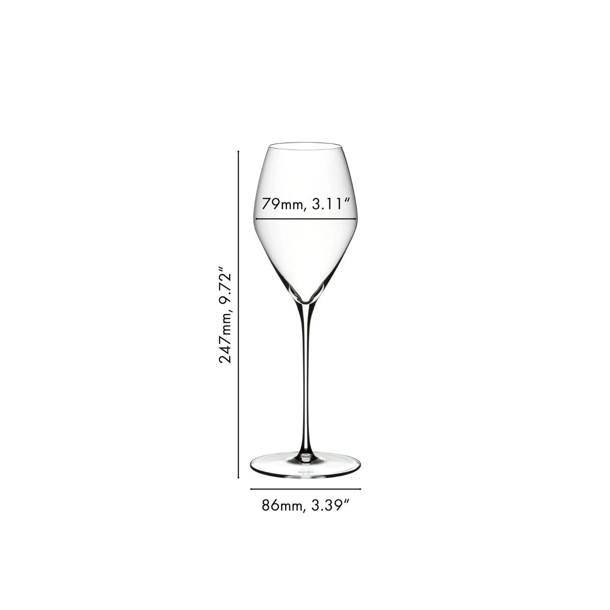 RIEDEL Veloce Rosé Goblet Glass Set 2 Pieces 347ml Crystal