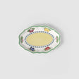 Piattino ovale French Garden Villeroy & Boch in porcellana decorata 24 cm