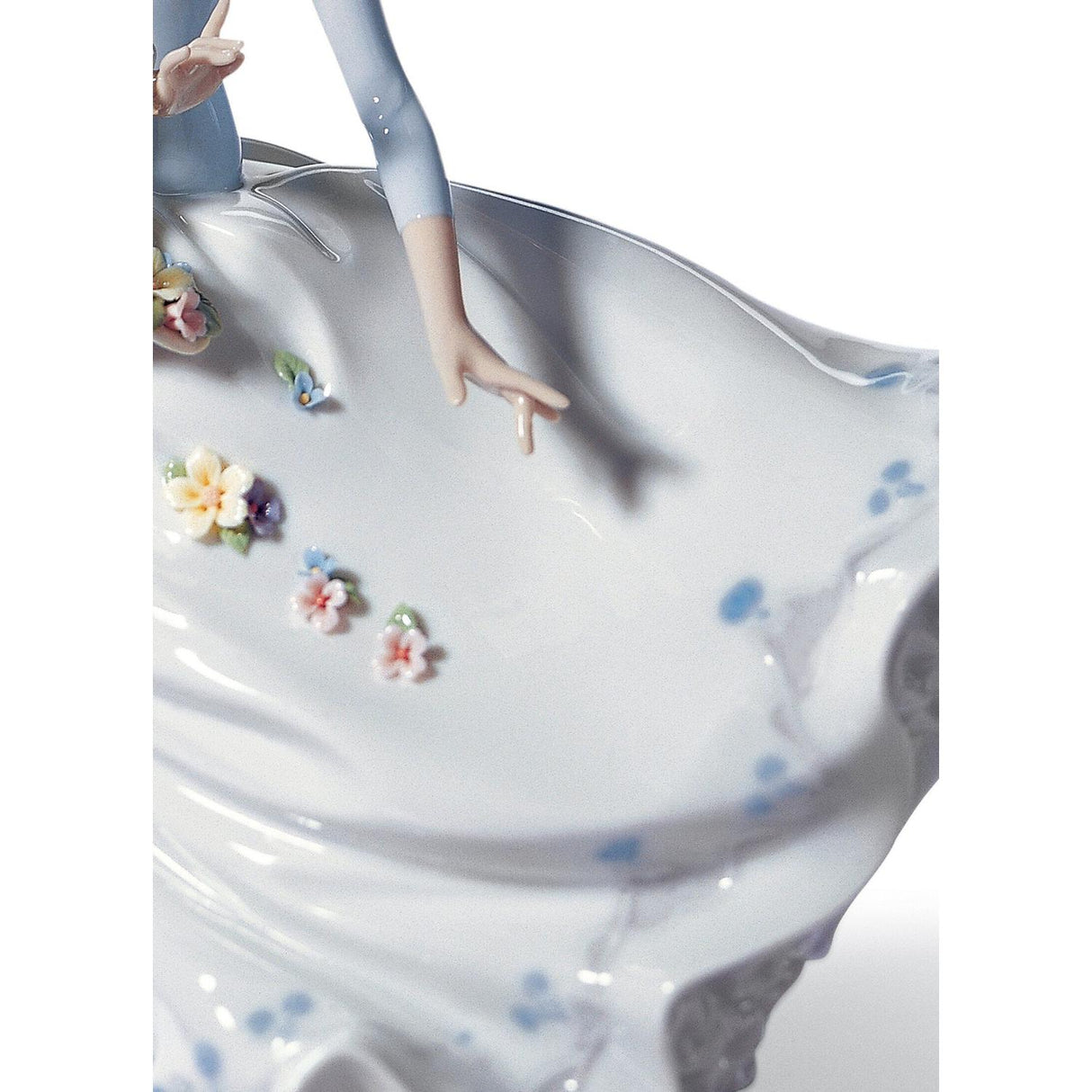 LLADRO' Figure Statue Woman "Perfumes in the Wind" Porcelain H28cm