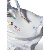 LLADRO' Figure Statue Woman "Perfumes in the Wind" Porcelain H28cm