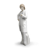 LLADRO' Figure Statue Doctor White Porcelain H31cm