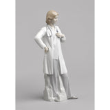 LLADRO' Figure Statue Doctor White Porcelain H31cm
