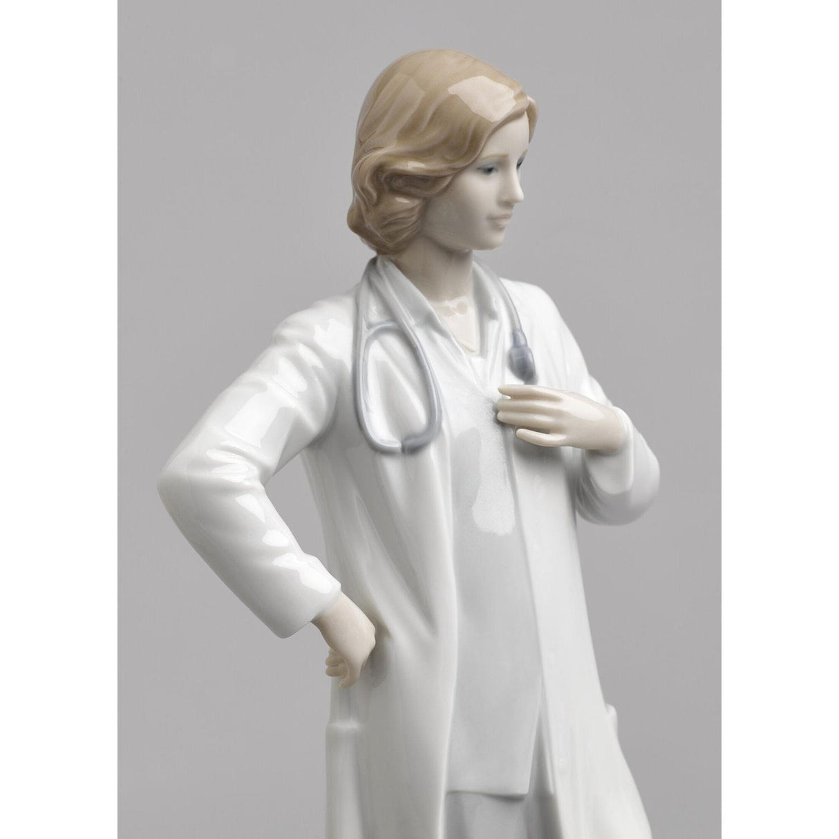 LLADRO' Figure Statue Doctor White Porcelain H31cm