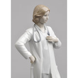 LLADRO' Figure Statue Doctor White Porcelain H31cm