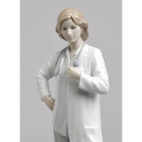 LLADRO' Figure Statue Doctor White Porcelain H31cm
