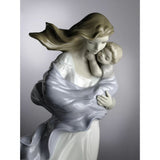 LLADRO' "Tenero abbraccio" Figura Statua Madre Bimbo Porcellana H36cm