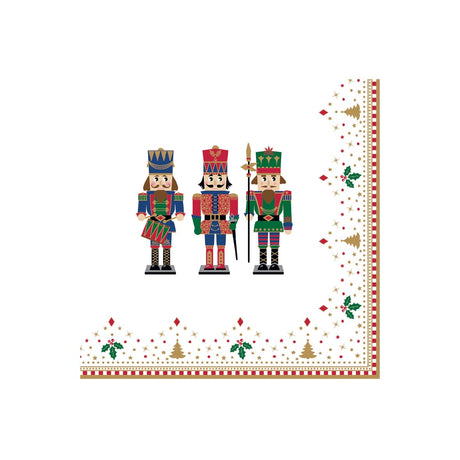Tovaglioli di carta Easy Life decoro Schiaccianoci 33x33 cm Natale