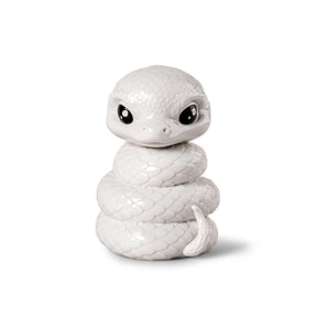 Statuetta Baby Snake Lladrò in porcellana zodiaco cinese 16x12 cm