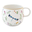 Tazza mug Easy Life in porcellana con decoro libellula 400 ml