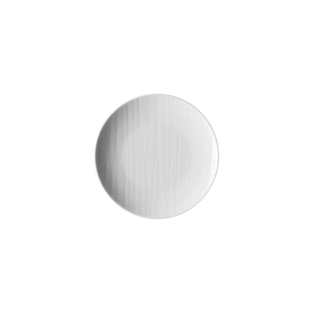 Piatto piano Mesh Rosenthal in porcellana bianca 15 cm