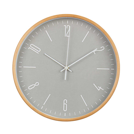 Orologio da parete Clancy Bizzotto in MDF grigio e legno 32 cm