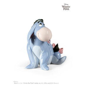 Statuetta Eeyore Lladrò in porcellana lucida 15x13 cm Disney