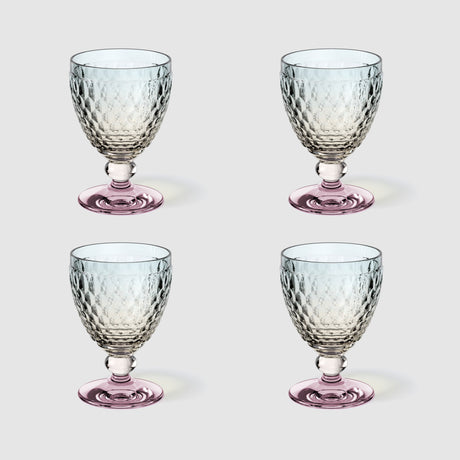 Set 4 calici vino Boston Pearl Villeroy & Boch in cristallo multicolore