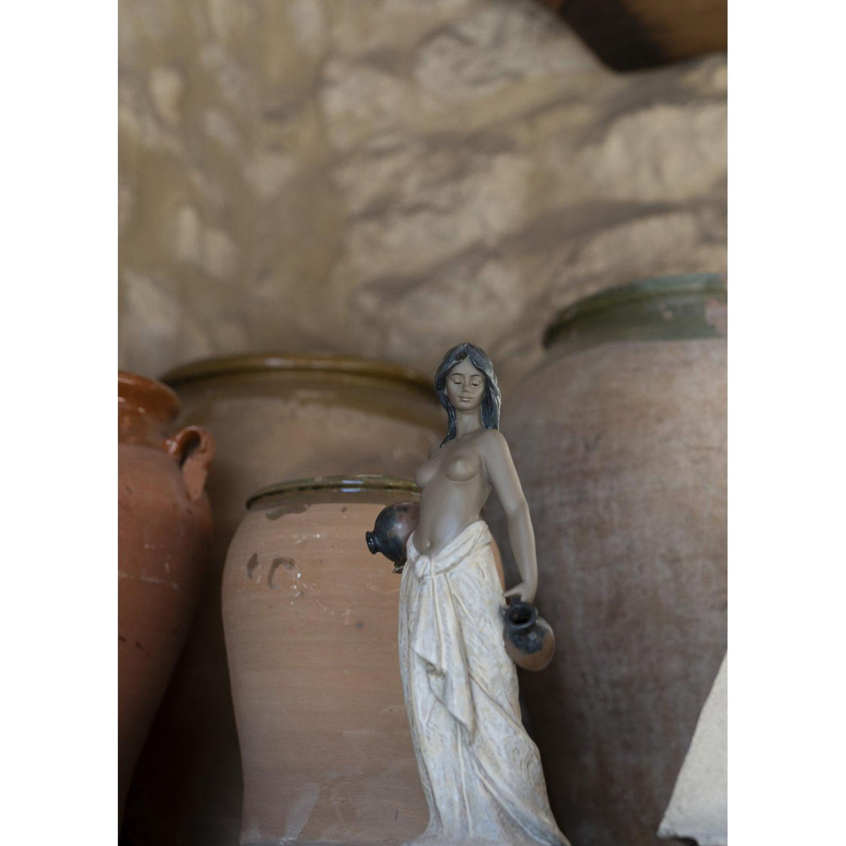 LLADRO' Figurina Acquaiola 36x15cm Porcellana