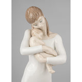 LLADRO' Figurina Madre Buonanotte Angelo Mio 35x9cm Porcellana