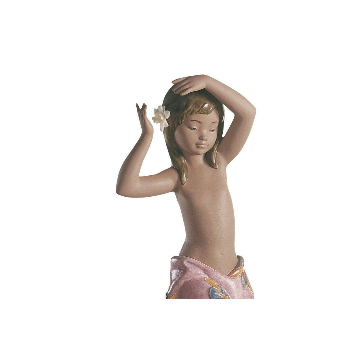 LLADRO' Figurina Bimba Fiore Del Tropico 25x12cm Porcellana