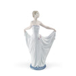 Statuina ballerina che saluta Lladrò in porcellana 30x18 cm
