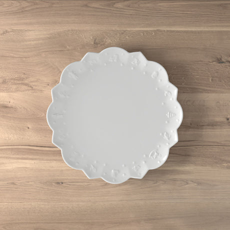 Piatto segnaposto Toy's Delight Villeroy & Boch in porcellana bianca 34cm