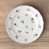 Piatto frutta Petite Fleur Villeroy & Boch in porcellana decoro floreale 21 cm