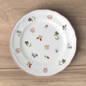 Piatto frutta Petite Fleur Villeroy & Boch in porcellana decoro floreale 21 cm