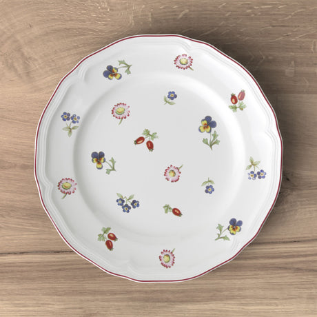 Piatto frutta Petite Fleur Villeroy & Boch in porcellana decoro floreale 21 cm