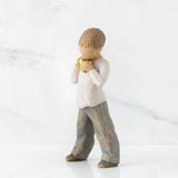WILLOW TREE - Golden Heart Figurine Design by Susan Lordi 14cm 26142