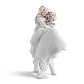 Scultura Amore II Lladrò in porcellana decorata 27x17 cm