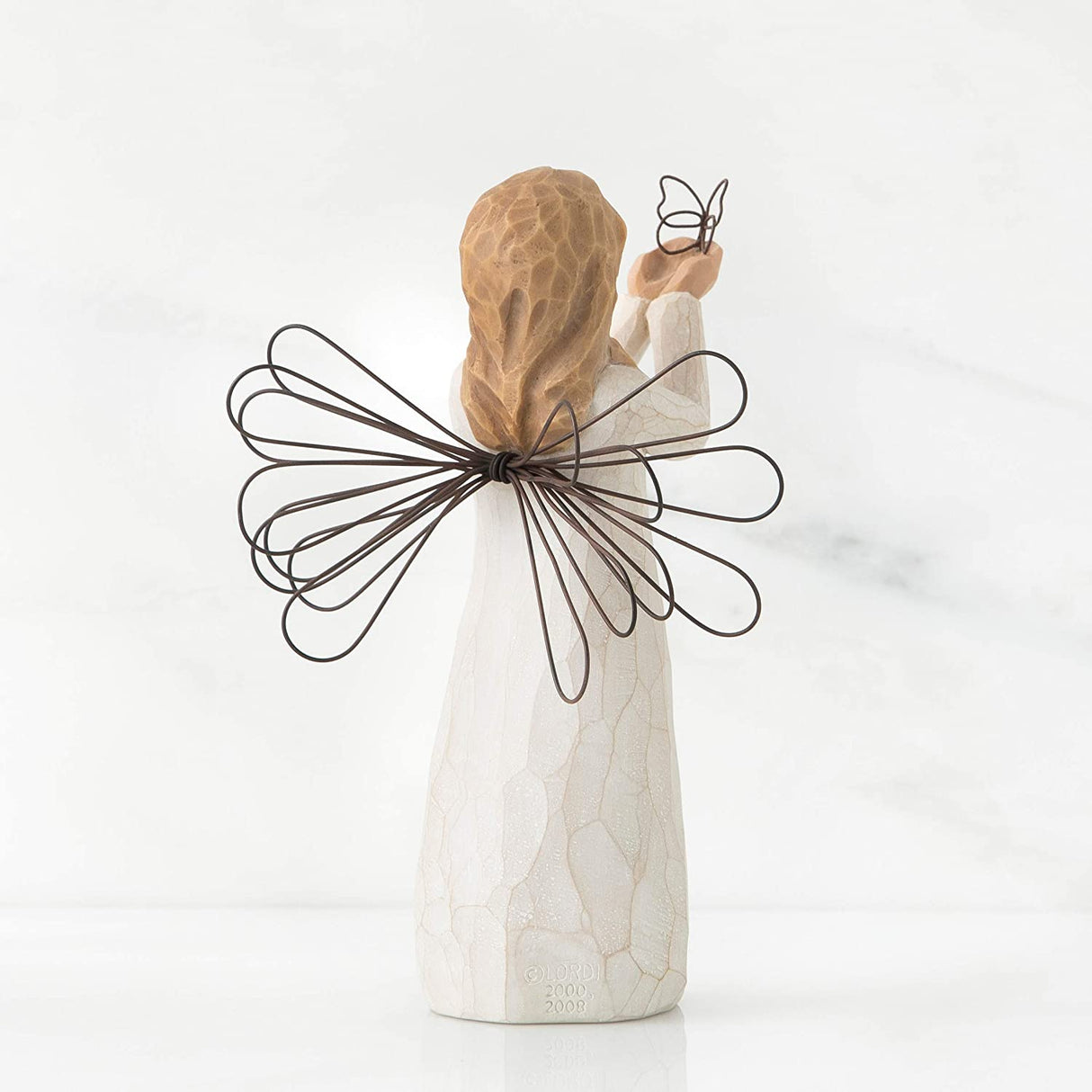 WILLOW TREE Figurina Statuina Angelo della Libertà Design di Susan Lordi 13cm Resina