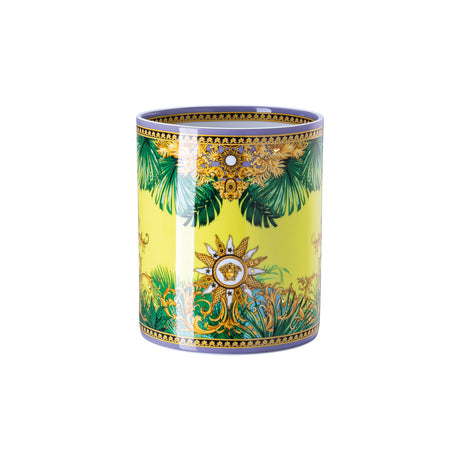 Vaso Jungle Animalier Versace in porcellana decorata 18 cm