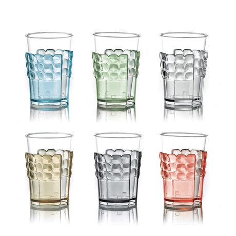 Set 6 reggibicchieri Guzzini in plastica riciclabile altezza 16,5 cm