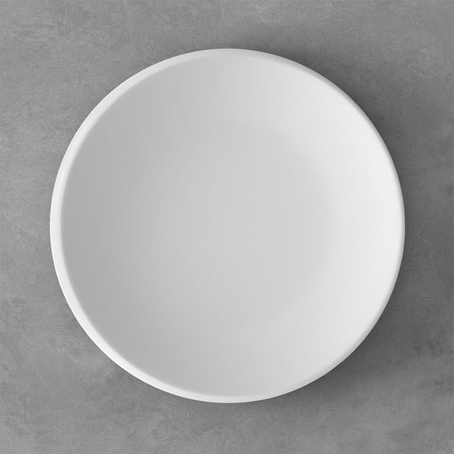 Piatto piano NewMoon Villeroy & Boch in porcellana bianca 27 cm