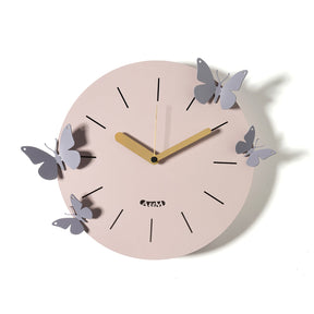 Orologio Battito d'Ali Arti e Mestieri in ferro colore gelso 30x30 cm