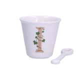Tazza caffè Unico La Porcellana Bianca in porcellana bianca 75 ml
